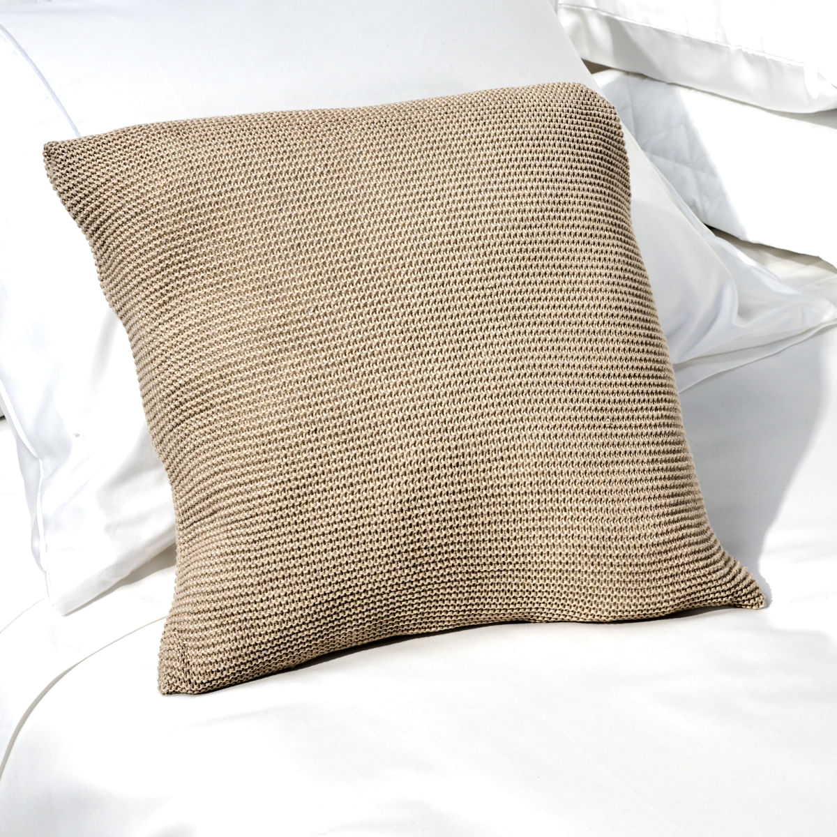 01 01 0538 Capa Almofada 40x40 Tricot Infinite Bege 001